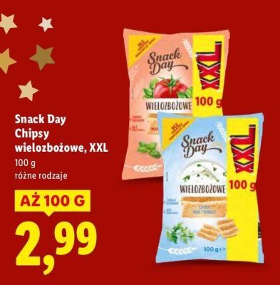 Chipsy wielozbożowe, XXL, różne rodzaje promocja w Lidl