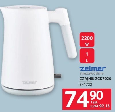 Czajnik ZELMER CZAJNIK ZCK7020 141722 promocja w Selgros