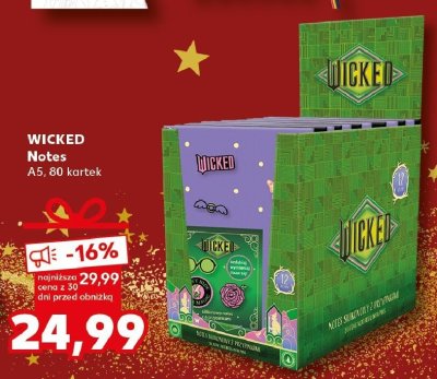 WICKED Notes A5, 80 kartek promocja w Kaufland