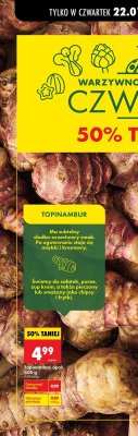 Topinambur, 500 g promocja w Biedronka