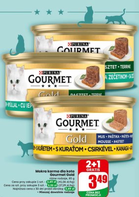 Mokra karma dla kota Gourmet Gold różne rodzaje promocja w Dino