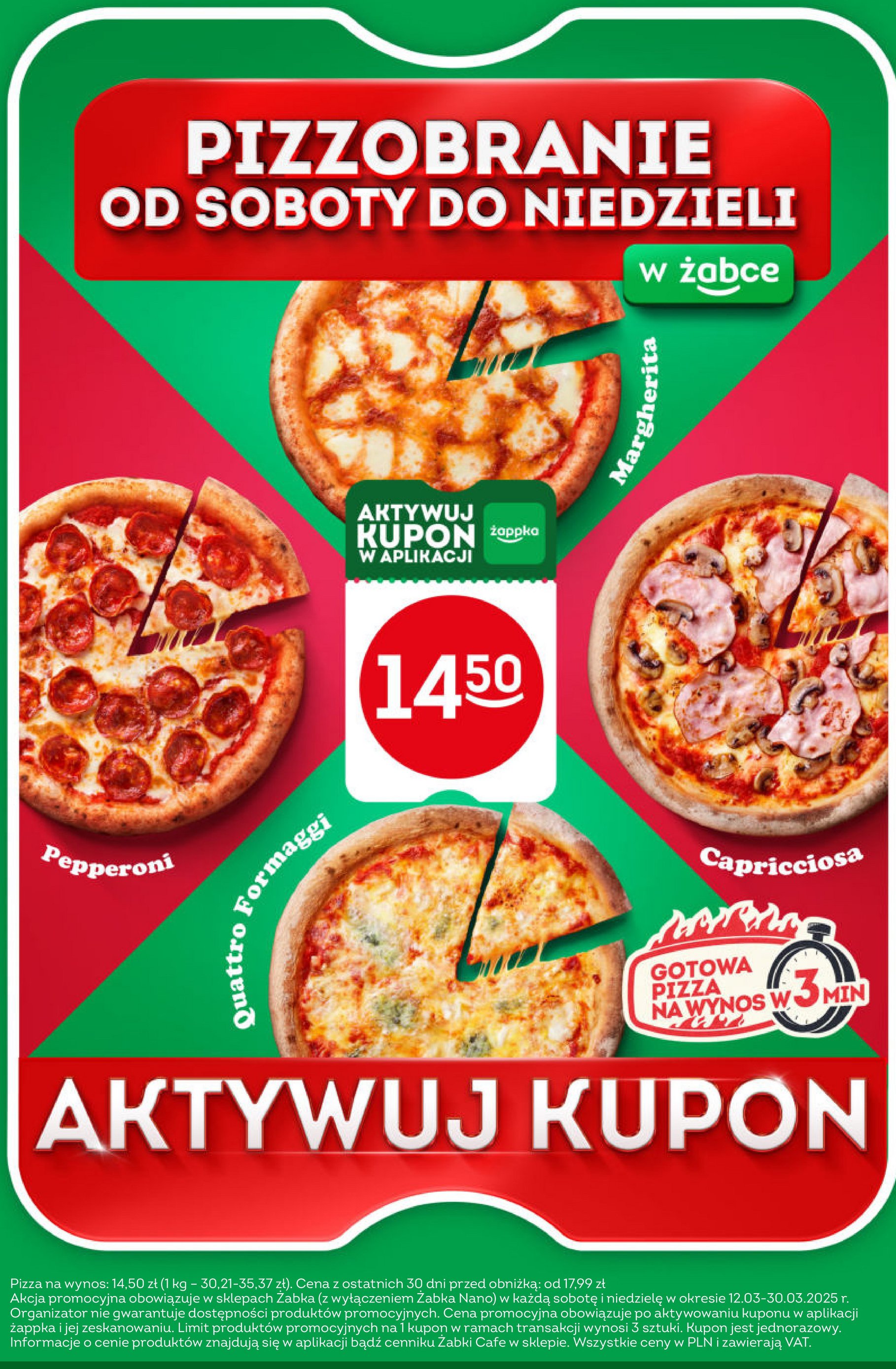 Pizza pepperoni Żabka cafe promocja