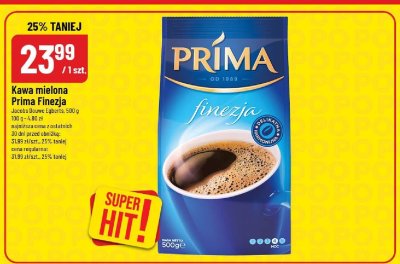 Kawa mielona Prima Finezja promocja w POLOmarket