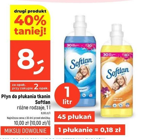 Płyn do płukania vanilia Softlan promocja