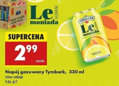 Lemoniada jab艂ko-cytryna-mango Tymbark lemoniada promocja