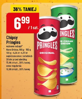 Chipsy Pringles wybrane rodzaje Navo Orbico promocja w POLOmarket