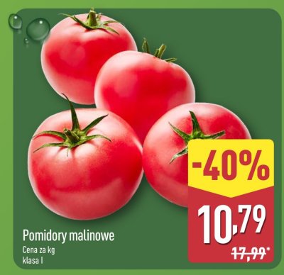 Pomidory malinowe Klasa I promocja w Aldi