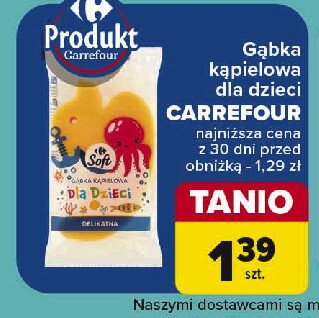 Gąbka kąpielowa dla dzieci Carrefour promocja