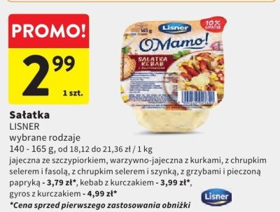 Sałatka LISNER wybrane rodzaje promocja w Intermarche