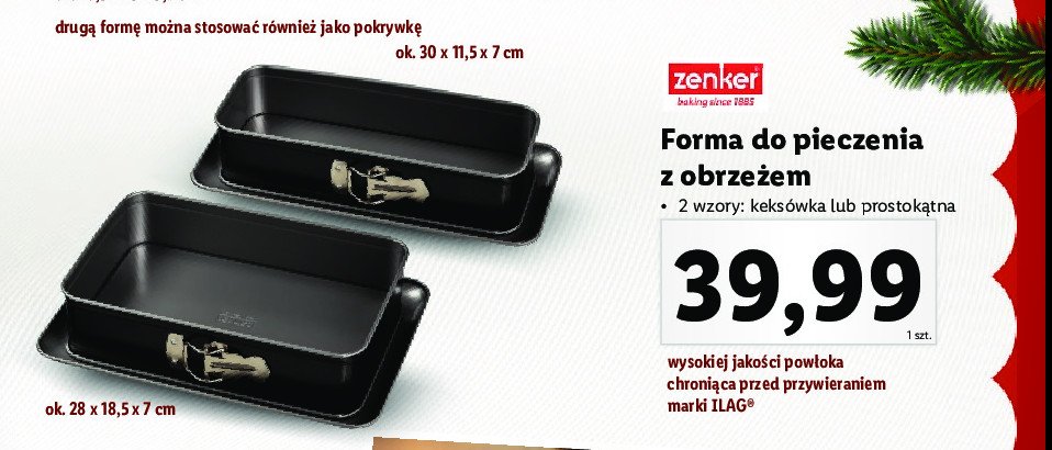 Forma do pieczenia 30 x 11 cm promocja