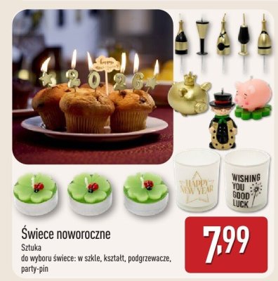 Świece nowoczene promocja w Aldi