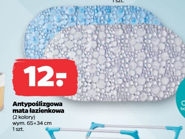 Mata antypoślizgowa 65 x 35 cm promocja w Netto