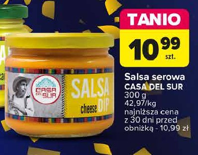 Salsa serowa Casa del sur promocja w Carrefour