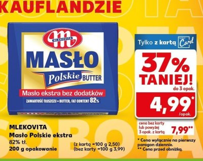 Masło Polskie extra promocja w Kaufland