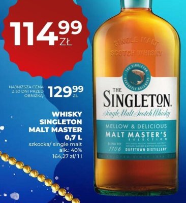 Whisky Singleton Malt Master's promocja w Duży Ben
