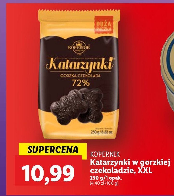 Pierniki w gorzkiej czekoladzie 72% Kopernik katarzynki promocja