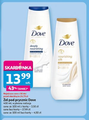 Żel pod prysznic Dove nourishing silk promocja