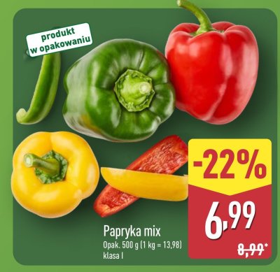 Papryka mix promocja w Aldi