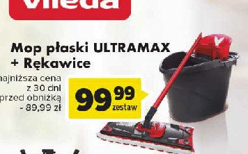 Mop p艂aski ultramax + r臋kawice Vileda promocja