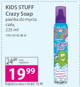 Pianka do mycia KIDS STUFF CRAZY SOAP promocja