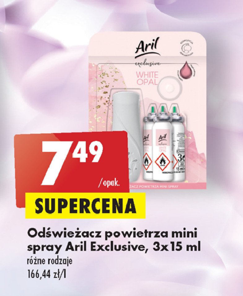Odświeżacz powietrza white opal Aril exclusive promocje