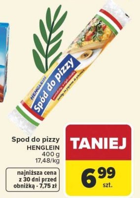 Spód do pizzy Henglein promocja w Carrefour Market