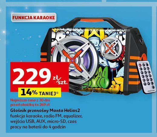 Głośnik spk1005 helios 2 Manta promocja