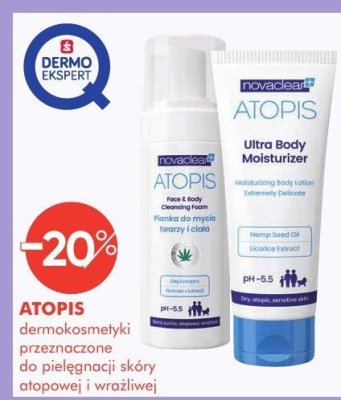 Dermokosmetyki ATOPIS przeznaczone do pielęgnacji skóry atopowej i wrażliwej promocja w Super-Pharm