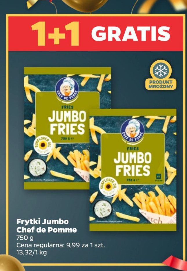 Frytki jumbo Chef de pomme promocja