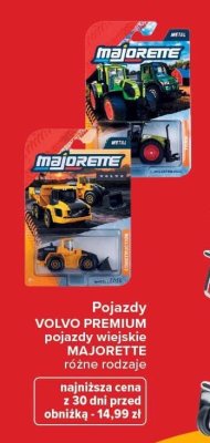 Pojazdy VOLVO PREMIUM pojazdy wiejskie MAJORETTE różne rodzaje promocja w Carrefour