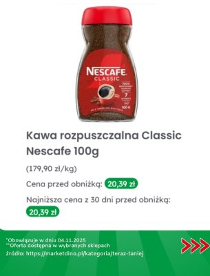 Kawa promocja w Dino