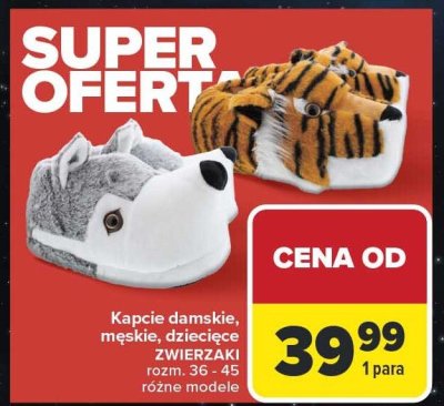 Kapcie męskie, różne modele promocja w Carrefour