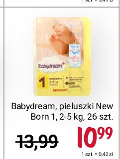 Pieluchy dla dzieci newborn Babydream promocja