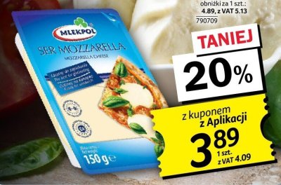 Mozzarella w klasyce 150 g promocja w Selgros
