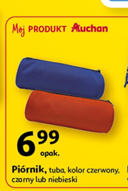 Pi贸rnik tuba czarny Auchan r贸偶norodne (logo czerwone) promocja