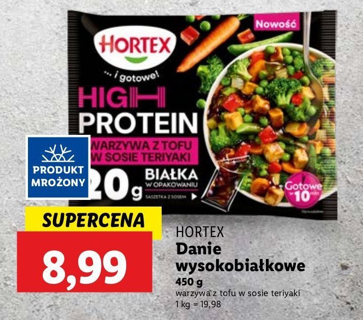 Warzywa z tofu w sosie teriyaki Hortex promocja w Lidl