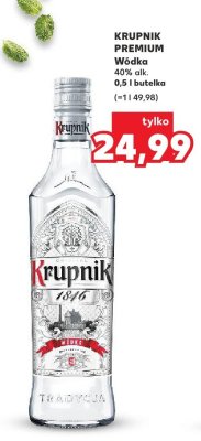 Wódka Krupnik Premium 0,5l promocja w Kaufland