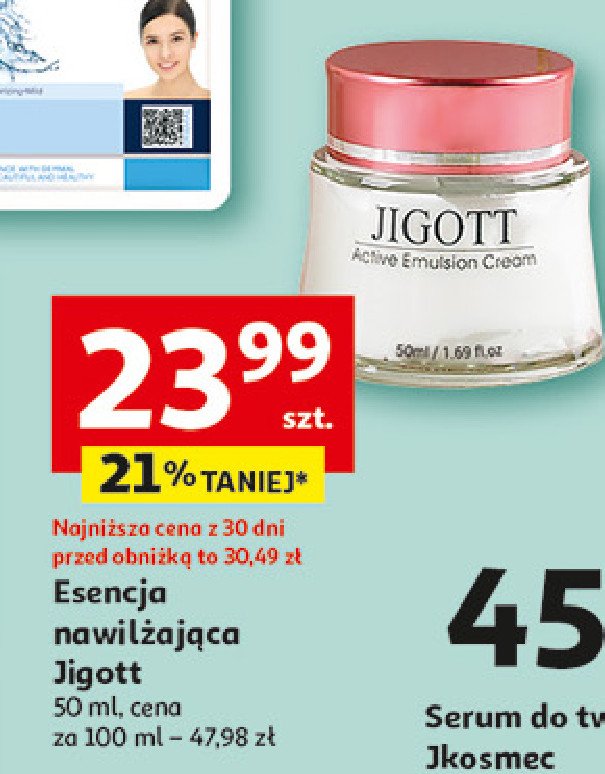 Esencja nawilżająca Jigott promocja