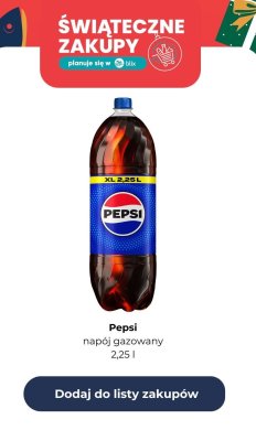 Napój gazowany 2,25 l promocja w Dino