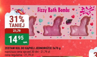 Zestaw kul do kąpieli jednorożec 3x70 g promocja w bi1