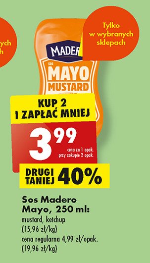 Sos mayo ketchup Madero promocja
