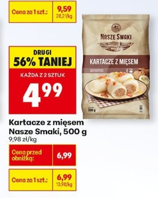 Kartacze z mięsem Nasze Smaki, 500 g promocja w Biedronka