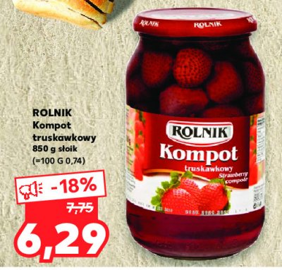 Kompot truskawkowy Rolnik promocja