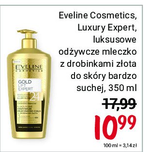 Mleczko luksusowe gold 24k Eveline luxury expert promocja