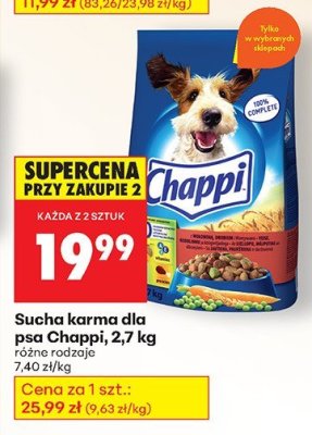 Sucha karma dla psa Chappi promocja w Biedronka