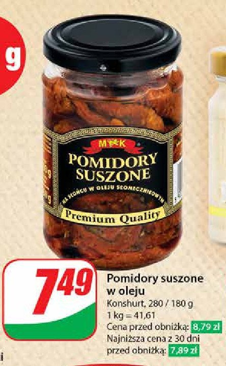 Pomidory suszone M&k promocja w Dino