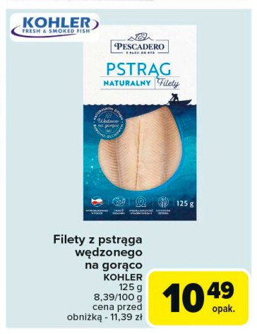 Pstrąg naturalny Pescadero promocja w Carrefour Market