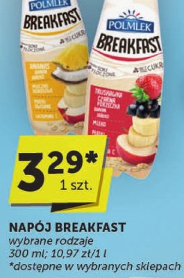 Napój Breakfast wybrane rodzaje 300 ml promocja w Groszek