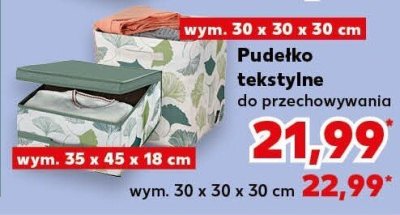 Pudełko tekstylne do przechowywania promocja w Kaufland