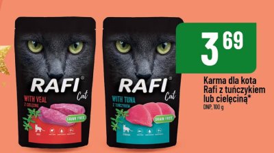 Karma dla kota Rafi z tuńczykiem lub cielęciną promocja w POLOmarket